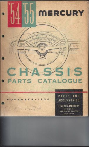 1955 1954 mercury chassis parts catalogue