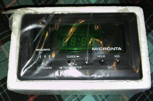 New vintage micronta 63-837a mini led car clock tachometer