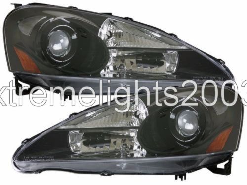 Newmar essex 2012 2013 2014 pair black projector headlights head lights lamps rv