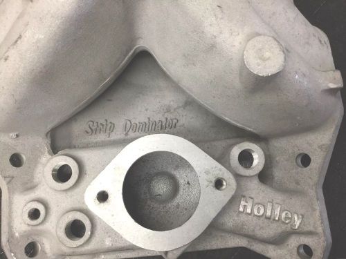 W2 aluminum intake manifold holley strip dominator small block-high performance