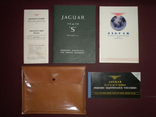 Very rare jaguar 3.4s and 3.8s saloon sedan  operating handbook owner&#039;s manual