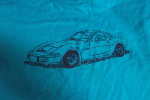 Vintage nice blue -opel gt. tea shirt new cond. size xl see pics.