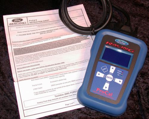 Ford racing, procal, performance calibrator w/ instruction sheet no res
