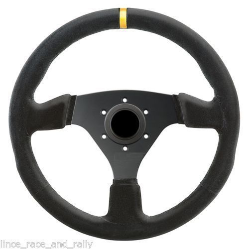 Suede track drifting hotrod f1 f2 autograss flat motorsport steering wheel new