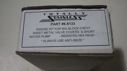 Totally stainless big block chevy bbc swp hex head engine hardware bolt kit