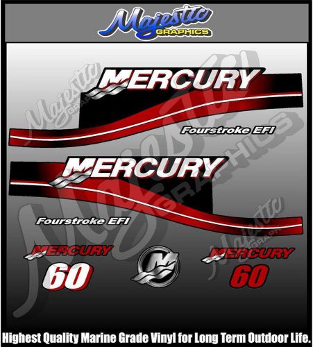 Mercury - 60hp fourstroke - outboard  decals