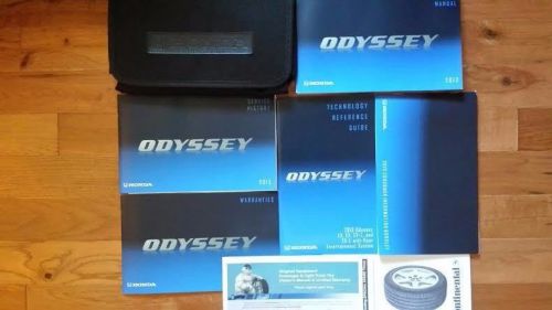2013 honda odyssey owner&#039;s manual set oem w/ case