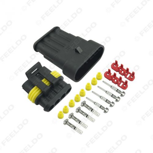 2 x car motorcycle diy plug quick adapter 4pin/4hole connector terminals 2460