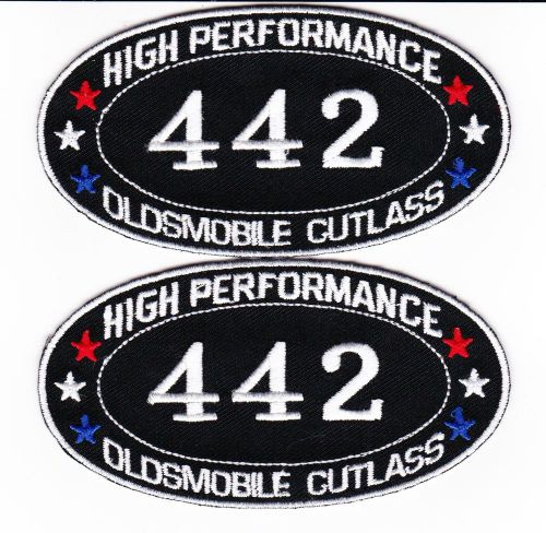 442 oldsmobile cutlass supreme sew/iron on patch embroidered badge emblem car v8