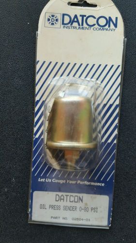 New old datcon oil press sender 0-80psi part number 02504-1 marine