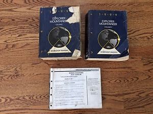 1999 ford explorer mercury mountaineer service shop repair manual set