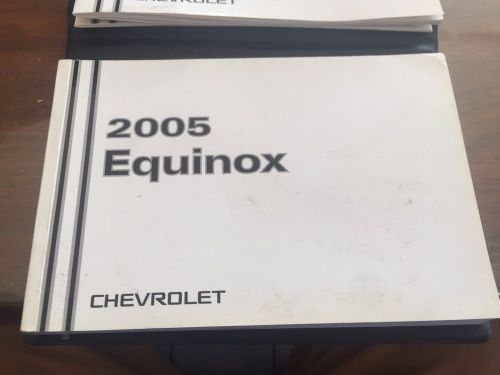 2005 chevy equinox ls owners manual and warranty booklets