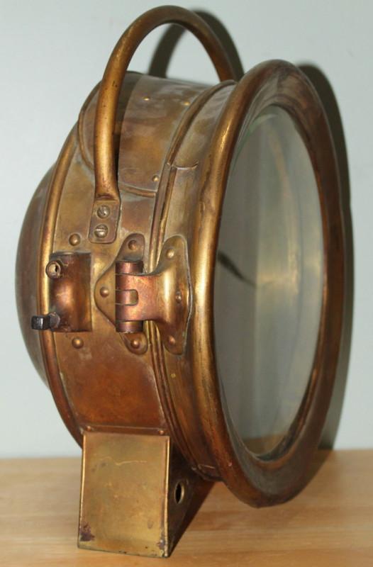 Find Antique Large Brass Automobile Headlight Lamp Lantern 12" Diameter