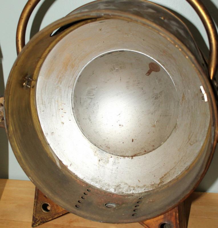 Find Antique Large Brass Automobile Headlight Lamp Lantern 12" Diameter
