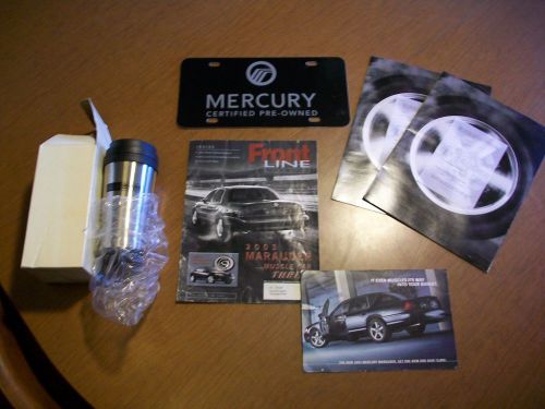 2003 mercury marauder original car sales brochure foldout &amp; super combo!