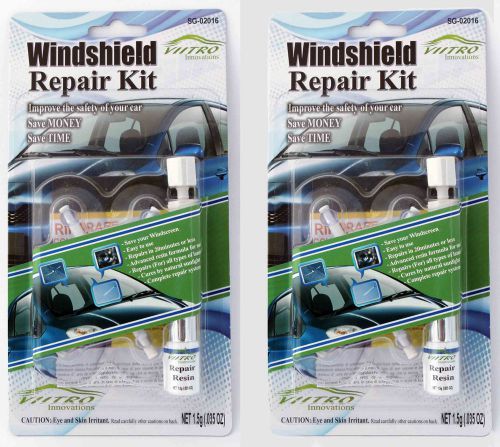 Windshield repair kit diy - viitro innovations- fast and easy-  2pack