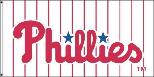 Phillies red stripes nba basketball flag banner sign 4x2 feet new limited!
