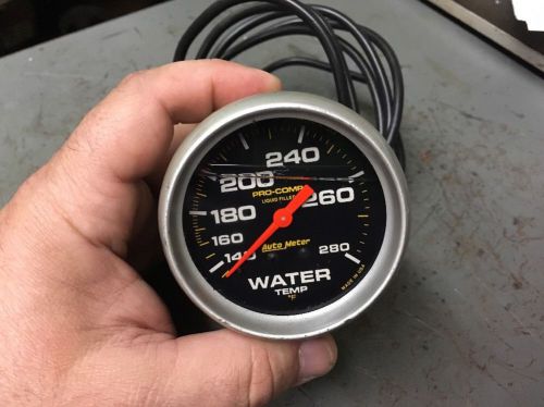Auto meter 5431 pro-comp water temperature gauge 2 5/8&#034; liquid filled