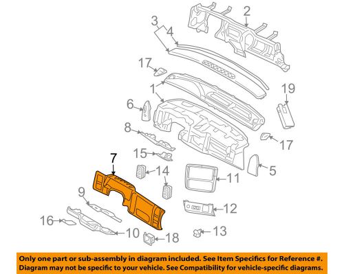 Mitsubishi oem 2006 raider instrument panel dash-gauge cluster bezel 5js741j3ab