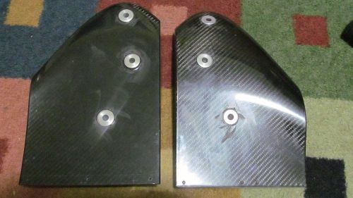 Pair of carbon fiber cot wing end plates car of tomorrow crawford endplate rh lh