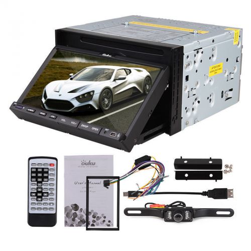 10% off sale 7inch 2 din digital car radio dvd player touch screen stereo+camera
