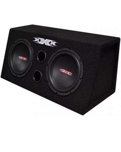 Xxx dual 8&#034; bass box with amplifier amp and wiring kit 800w speaker subwoofers
