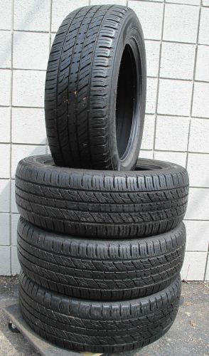 235-60-18 109t kumho crugen premium 2356018 set of 4 tires 80-90 % tread