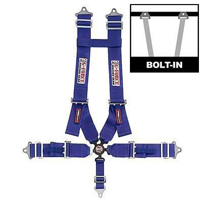 G-force racing 7030bu harness complete camlock h-type bolt-in floor blue ea