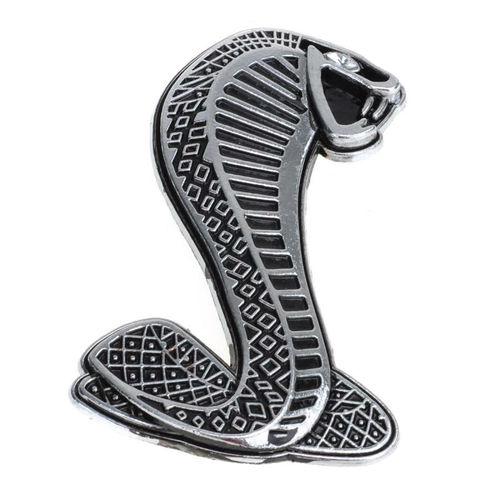 Silver cobra exquisite metal logo sticker graphics decal car sticker