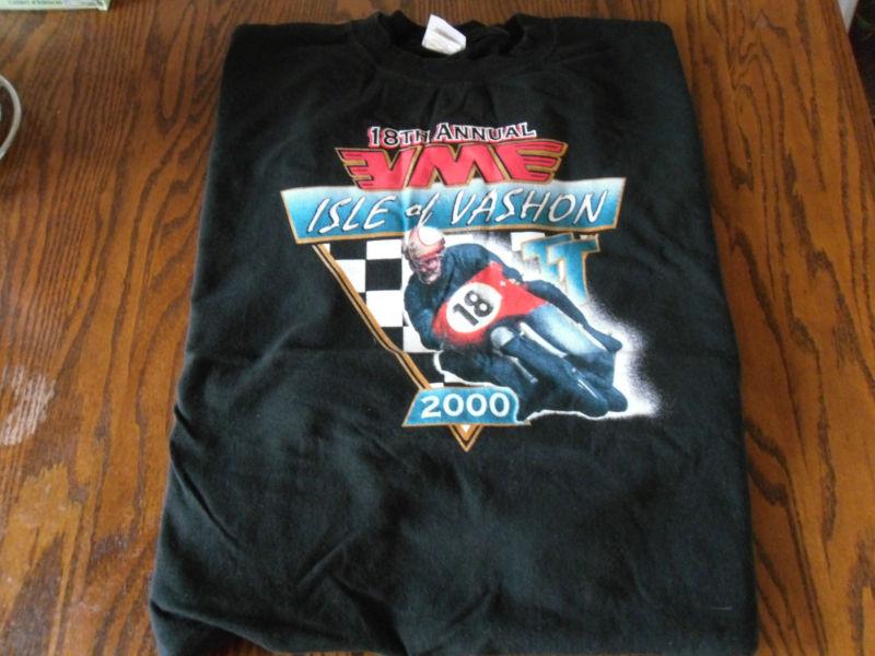 T-shirt xlg vme 18th isle of vashon tt vintage motorcycle mike hailwood yr.2000