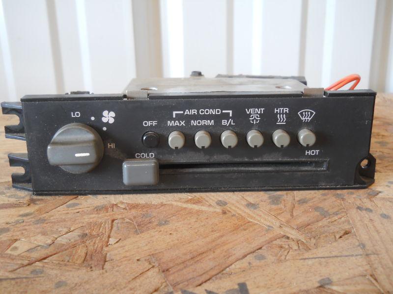 84-86 pontiac fiero heater and a/c controls