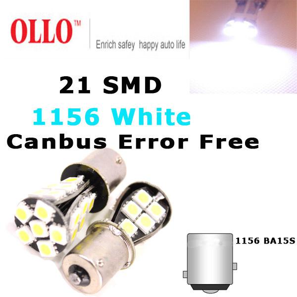 2x 21 smd 1156 ba15s white 5050 led ▲turn signal tail 12v led light bulbs