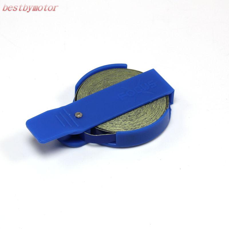 1/4" reflective motor wheel rim pin stripe pinstriping tape sticker blue car