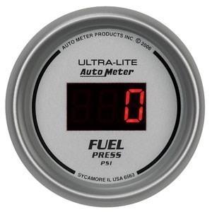 Autometer 2-1/16in. fuel press; 0-100 psi; digital silver