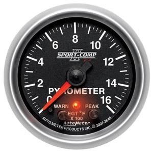 Autometer 2-1/16in. pyrometer kit; 0-1600 f; fse