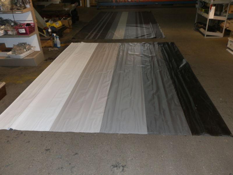 Rv 10' 10" wide x 89" tall dometic awning white/tan/grey/black