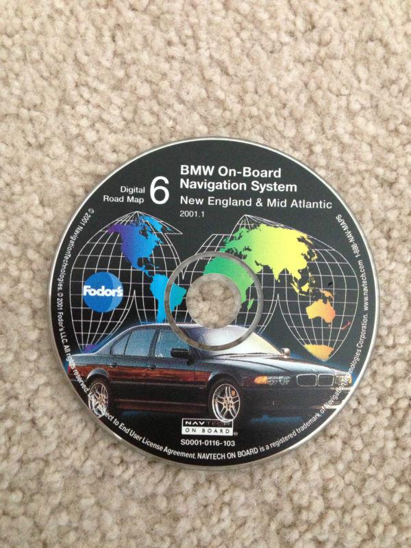 Bmw navigation 6 cd new england & mid atlantic 2001.1