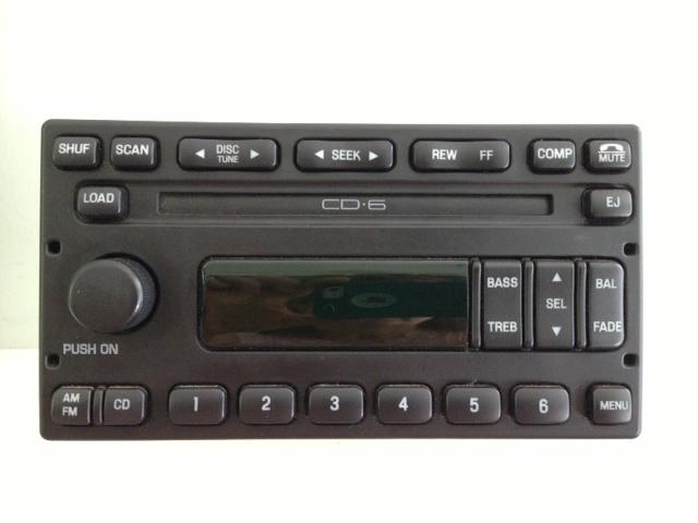 Oem factory ford in dash receiver am fm 6 cd changer part number 3c3t-18c815-ac 