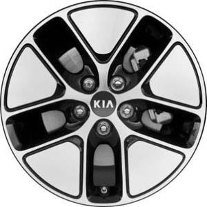 Kia optima factory wheel rim 74646 machined black 2011-2013
