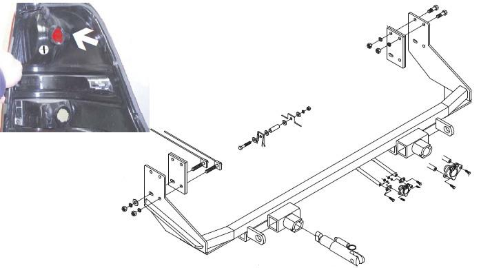 Blue ox bx2171 base plate f/ford freestar 05-07 no lmtd