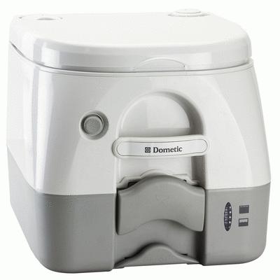 Dometic - 974 portable toilet 2.6 gallon - grey with brackets #301097406