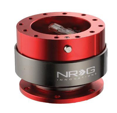 Nrg srk-200rd - quick release gen 2.0 (red body w/ titanium chrome ring) 