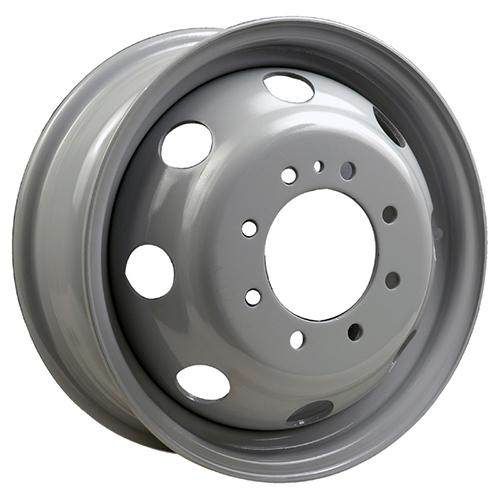 New 16" steel wheel for ford e350 dually (1984-2009) w/ 8 2" air vent holes 