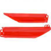 Ufo red fork guards honda cr 125 250 500 98-07, crf 250 04-09, crf 450 02-08