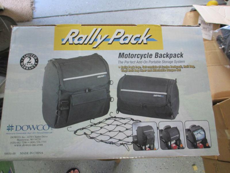 Dowco rally pack motorcycle backpack black in color 50030-00