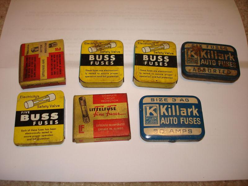 Vintage fuses buss, littlefuse and killark