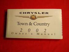 2002 chrysler town & country factory issued owner's manual used