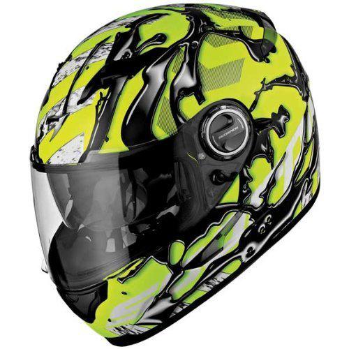 Scorpion exo 500 neon yellow oil helmet size l