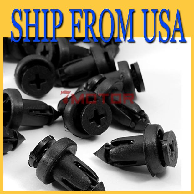 Us 40 pcs push bumper fender cover clips pin tack 9mm for 1992-on toyota camry