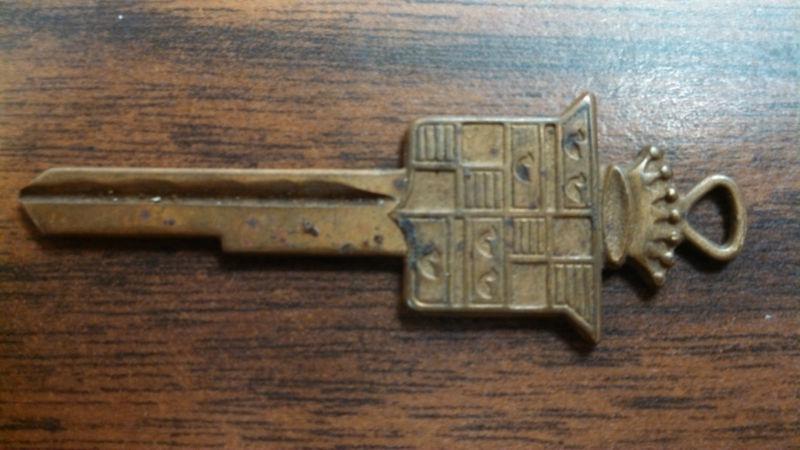 Vintage cadillac gold key blank 